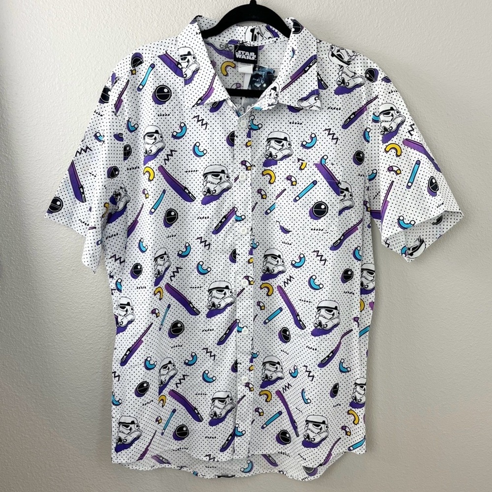 Men's Star Wars Graphic Shirt Short Sleeve Large NWT